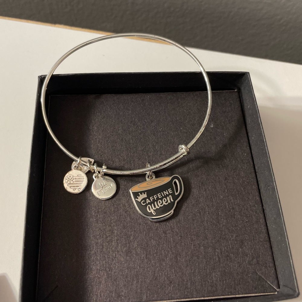 Alex and Ani “Caffeine Queen” charm bracelet